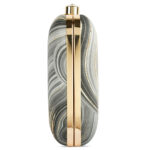Vistu Woman Grey Waves Clutch