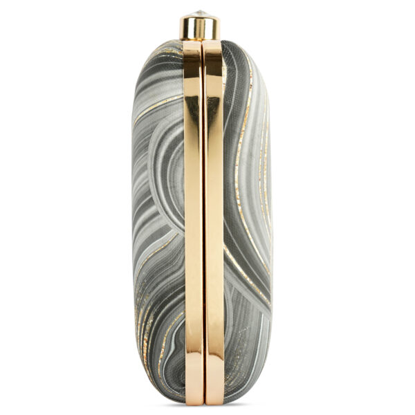 Vistu Woman Grey Waves Clutch