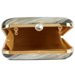 Vistu Woman Grey Waves Clutch
