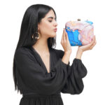 Vistu Woman Pink & Blue Clutch