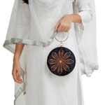 Vistu Woman Geometric Art Clutch