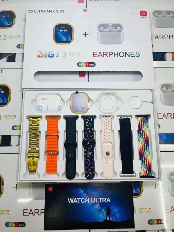 7 in 1 Combo Watch Set With Airpods Copy
