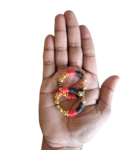 FEMO BEADS HOOPS EARRING