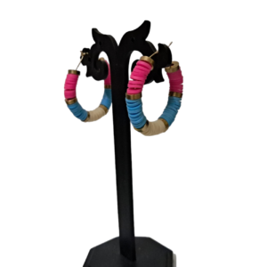 FEMO BEADS HOOPS EARRINGS