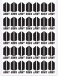 BTS Army silver Metal Stickers