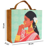 Vistu Woman Indian Bride Clutch