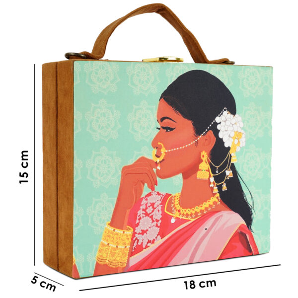 Vistu Woman Indian Bride Clutch