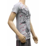 Mens cotton Printed Men Tshirts (Grey, XS)