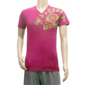 Mens Hosiery Mix Printed Men Tshirts (Purple, XS)