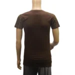 Mens cotton Printed Men Tshirts (Brown, XS)