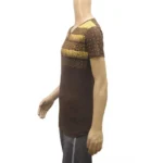 Mens cotton Printed Men Tshirts (Brown, XS)