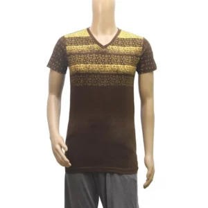 Mens cotton Printed Men Tshirts (Brown, XS)