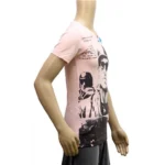 Mens cotton Printed Men Tshirts (Light Pink, XS)