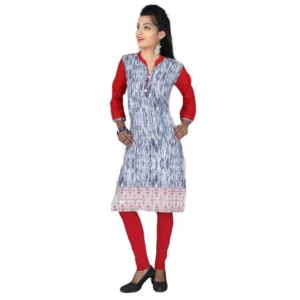 Women's Cotton Kurtis (Red, S)