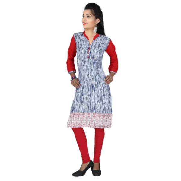Women's Cotton Kurtis (Red, S)