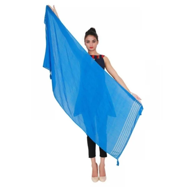 Womens Viscose Straight Duppatta (Blue)