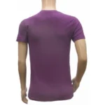 Mens Hosiery Mix Printed Men Tshirts (Violet, S)