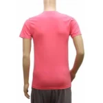 Mens Hosiery Mix Printed Men Tshirts (Dark Pink, S)
