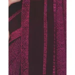 Womens Georgette Digital Printed Saree (Purple, 6.25 Mtr)