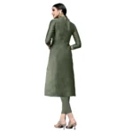 Women's Cotton Unstitched Salwar-Suit Material With Dupatta (Light Green, 2-2.5mtrs)