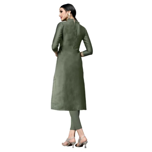 Women's Cotton Unstitched Salwar-Suit Material With Dupatta (Light Green, 2-2.5mtrs)