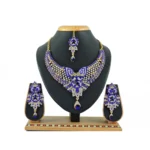 Women's Alloy Necklace set (Blue)