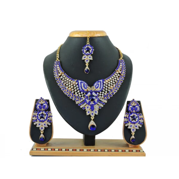Women's Alloy Necklace set (Blue)
