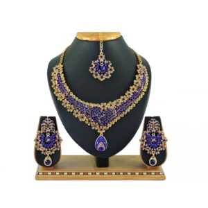 Women's Alloy Necklace set (Blue)