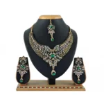 Women's Alloy Necklace set (Green)