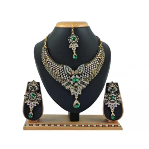 Women's Alloy Necklace set (Green)