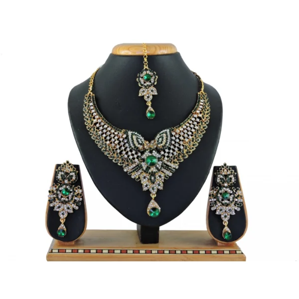 Women's Alloy Necklace set (Green)