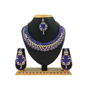 Women's Alloy Necklace set (Blue)