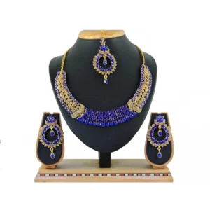 Women's Alloy Necklace set (Blue)