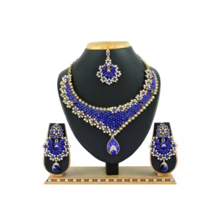 Women's Alloy Necklace set (Blue)