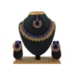 Women's Alloy Necklace set (Blue)