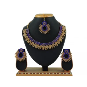 Women's Alloy Necklace set (Blue)