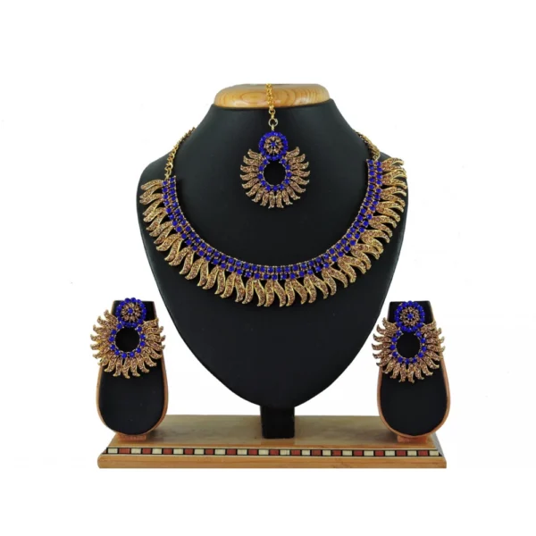 Women's Alloy Necklace set (Blue)