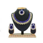 Women's Alloy Necklace set (Blue)