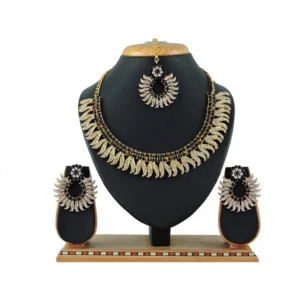 Women's Alloy Necklace set (Black)