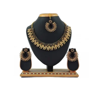 Women's Alloy Necklace set (Black)