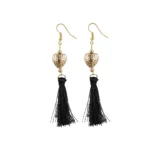 Women's Alloy Hook Dangler Hanging Tassel Fashion Earrings-Multicolour