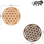 Wooden Coasters for Tea Coffee (Set of 4)