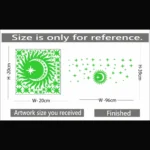 Green Decorative Radium Wall Sticker