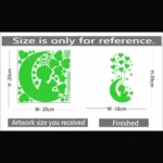 Green Decorative Radium Wall Sticker