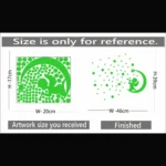 Green Decorative Radium Wall Sticker