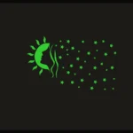 Green Decorative Radium Wall Sticker
