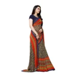 Women's Georgette Saree(Blue,5-6 Mtrs)