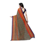 Women's Georgette Saree(Blue,5-6 Mtrs)