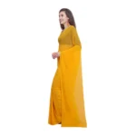 Women's Dyed Saree(Yellow,5-6 Mtrs)