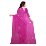 Women's Chiffon Saree (Purple ,5-6Mtrs)